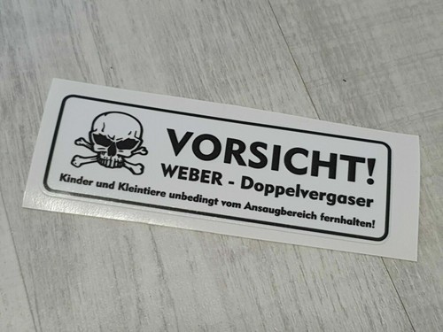 Vorsicht weber doppelvergaser - vorsicht,